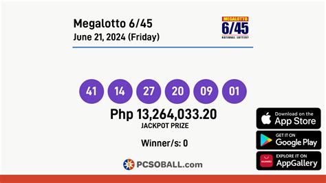 lotto result june 21 2024 philippines today|Mega Lotto 6/45 Results for June 21, 2024 .